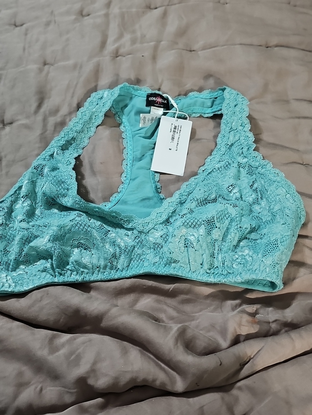 Cosabella MSN Beauty Racie Bralette Blue Capri